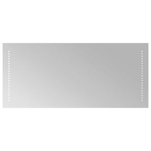vidaXL LED kupaonsko ogledalo *Transparent*an 90 x 40 cm Pravokutni