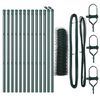 vidaXL Stup za ogradu Zelena 25 x 0,4 m (36 mm mreža) Čelik i PVC