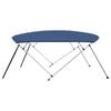 vidaXL Tenda bimini s 4 luka modra 243 x (230 - 244) x 137 cm