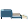 vidaXL Dnevni krevet na razvlačenje s ladicama plavi 90x200 cm bar&scaron;un