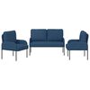 vidaXL Setovi sofa s jastukom 3 pcs Plava 115 x 56 x 80 cm &Scaron;perploča