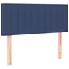 vidaXL Krevet box spring s madracem LED plavi 100x200 cm od tkanine