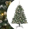 vidaXL Umjetno božićno drvce Zelena 150 cm PVC, Plastika i Čelik