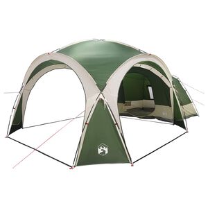 vidaXL Bočna &scaron;atora Zelena 410 x 410 x 250 cm Poliester i čelik