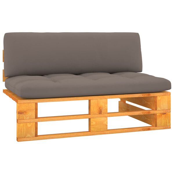 vidaXL Srednja vrtna sofa od paleta boja meda od impregnirane borovine