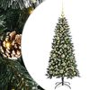 vidaXL Umjetno božićno drvce Zelena 120 cm PVC, plastika i čelik