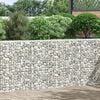 vidaXL Trapezna gabionska gredica od pocinčanog čelika 150x20x100 cm