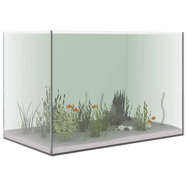 vidaXL Akvarij s pohranom *Transparent*an 60 x 35 x 40 cm Stakl