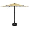 vidaXL Vrtni Parasol s Podnožjem 300 x 300 cm Poliester Pravokutni