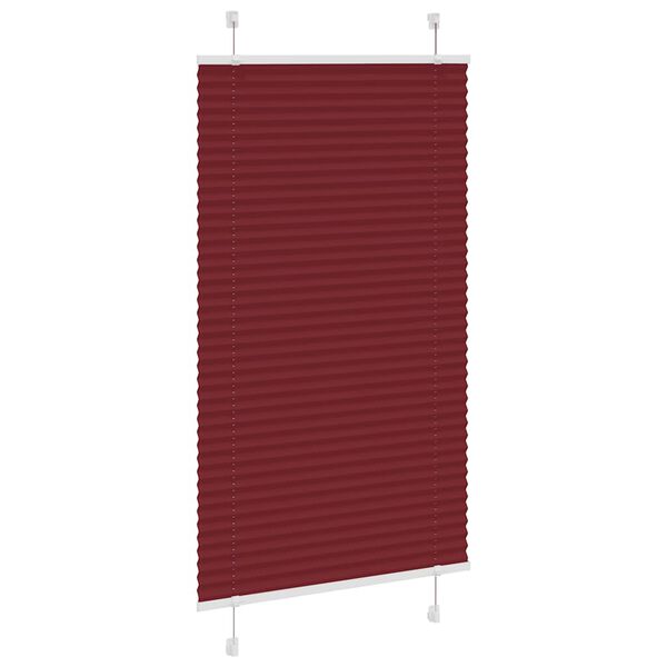 vidaXL Plisirana roleta Bordeaux crvena 70x150 cm &Scaron;irina tkanine