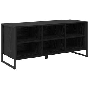 vidaXL Ormar za cipele 100 x 35 x 44 cm Konstruirano drvo Crni hrast