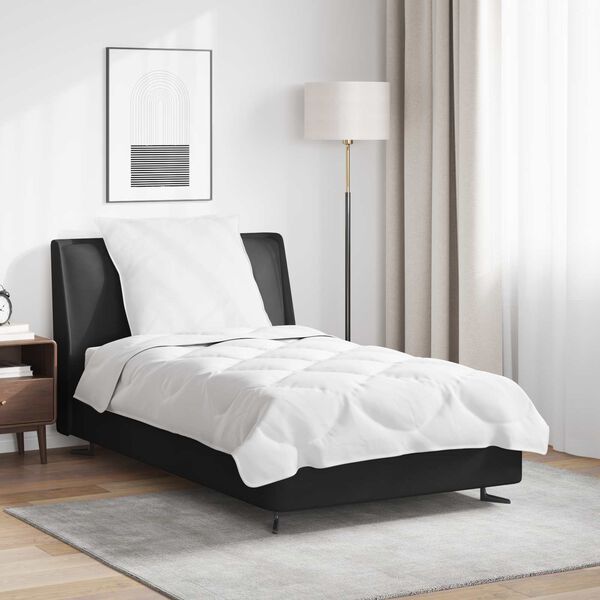 vidaXL Set deka s jastukom 2 pcs Bijelo Mikrofibra