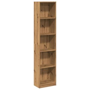 vidaXL Polica za knjige Artisian hrast 40x24x176 cm Inženjersko drvo