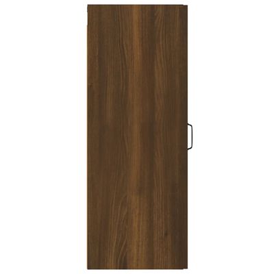 vidaXL Viseći zidni ormarić boja Smeđi hrasta 34,5x34x90 cm drveni