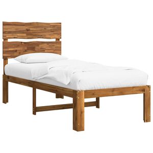 vidaXL Krevet s uzglavljem ROSTOCK Prirodna 100 x 200 cm