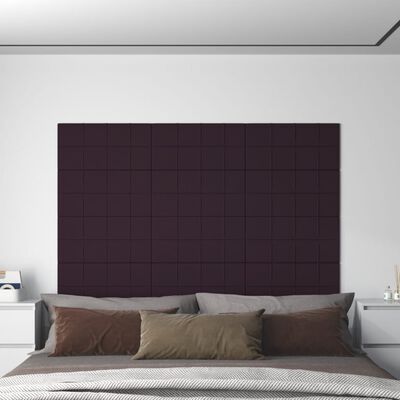 vidaXL Zidne ploče od tkanine 12 kom ljubičaste 60 x 30 cm 2,16 m²