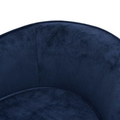 vidaXL Sofa za pse plava 69 x 49 x 40 cm plišana