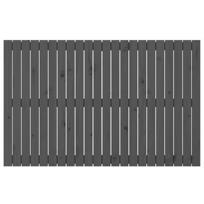 vidaXL Zidno uzglavlje sivo 140x3x90 cm od masivne borovine