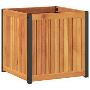vidaXL Vrtna sadilica 45 x 45 x 44 cm masivno bagremovo drvo i čelik