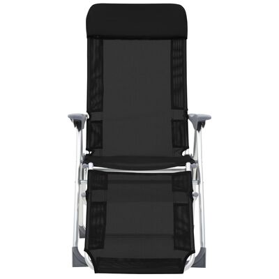 vidaXL Sklopive stolice za kampiranje 2 kom crne od tekstilena