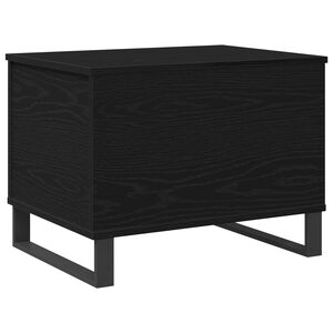 vidaXL Stolić za kavu Crni hrast 60 x 44,5 x 45 cm