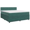 vidaXL Boxspring krevet s madracem Tamnozelena 140 x 200 cm Bar&scaron;un