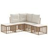 vidaXL Set vanjskih sofa Prirodna Poliester