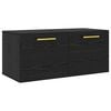 vidaXL Ormar za Zid 80 x 36.5 x 35 cm Konstruirano drvo Crni hrast