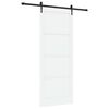 vidaXL Klizna vrata ORKDAL 93 x 232 cm Konstruirano drvo Bijela i crna