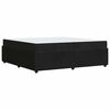 vidaXL Krevetna konstrukcija s madracem Crna 200 x 200 cm tkanina
