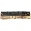 vidaXL Set vanjskih sofa 5 kom. Bijela i antracit Poliester