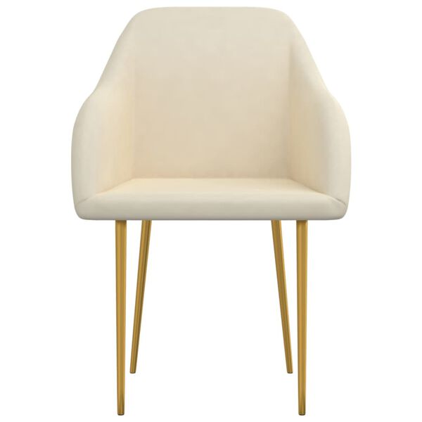 vidaXL Blagovaonske stolice 6 kom krem bar&scaron;unaste