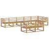 vidaXL Set vanjskih sofa 8 pcs Bijela 404 x 166,5 x 73 cm