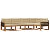 vidaXL Set vanjskih sofa 5 kom. Prirodna i bež
