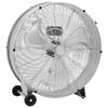 vidaXL Bubnjasti ventilator s kotačem Srebrna 79 x 37 x 82 cm Aluminij