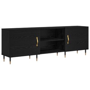 vidaXL TV ormar 150 x 30 x 50 cm Crni hrast Konstruirano drvo