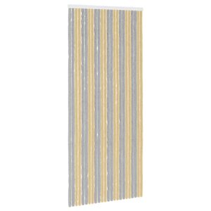 vidaXL Zavjesa protiv insekata Chenille Siva i bež 100 x 230 cm