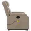 vidaXL Električni masažni naslonjač na podizanje boja cappuccina
