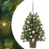 vidaXL Umjetno božićno drvce s 150 LED svjetlima Zelena 75 cm PE i PVC