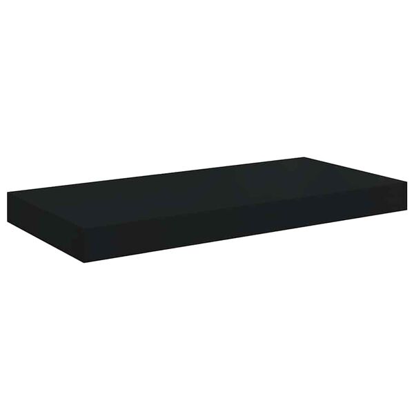 vidaXL Plutajuća zidna polica crna 50 x 23 x 3,8 cm MDF