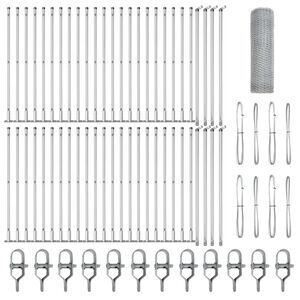 vidaXL Stup za ogradu Srebrna