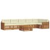 vidaXL Set vanjskih sofa 7 kom. Prirodna i krem
