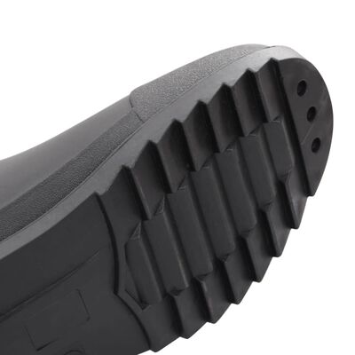 vidaXL Čizme za kišu crne veličina 44 PVC