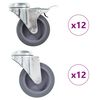 vidaXL Okretni kotačići s otvorom za vijke 24 kom 75 mm