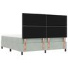 vidaXL Krevet s opruga kutije Svijetlo siva 180 x 200 cm Bar&scaron;un