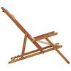vidaXL Sklopiva stolica za plažu smeđesiva drvo eukaliptusa i tkanina