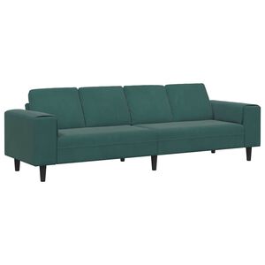 vidaXL Kauč za dnevni boravak Tamnozelena 250 x 77 x 76 cm