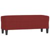 vidaXL Klupa Crvena boja vina 100x35x41 cm od tkanine