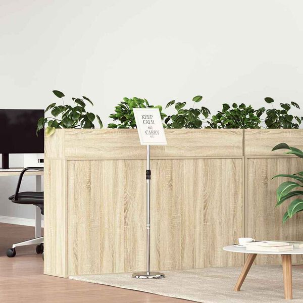 vidaXL Stalci za sajmove Srebrno 25 x 25 x 125 cm Aluminij