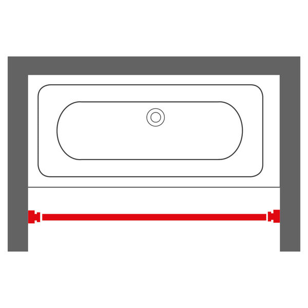 Sealskin teleskopska &scaron;ipka za zavjesu za tu&scaron;iranje 255 cm kromirana